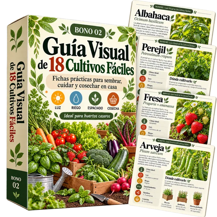 Bono 02 - Guía Visual de 18 Cultivos Fáciles